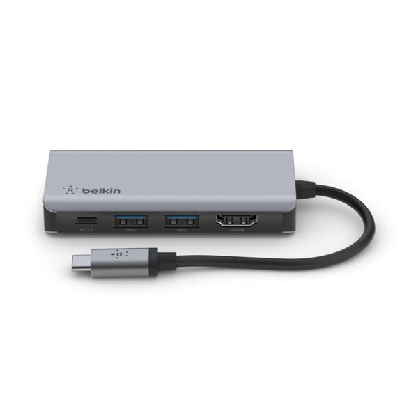 USB-C 4-In-1 Multiport Adapter (USB-C PD 3.0, 2 USB-A 3.0, Hdmi 100W PD)