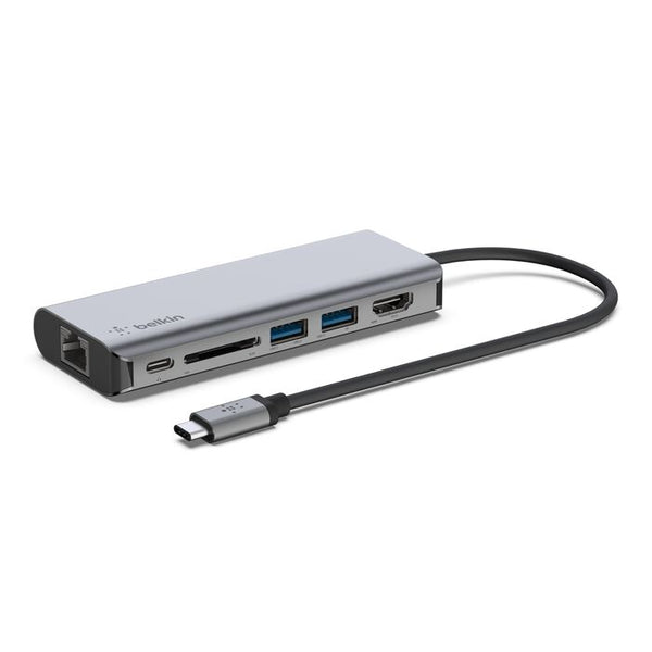 USB-C 6 In 1 (Ethernet, Hdmi, 2 USB-A 3.0, Sd, USB-C, 100W PD)